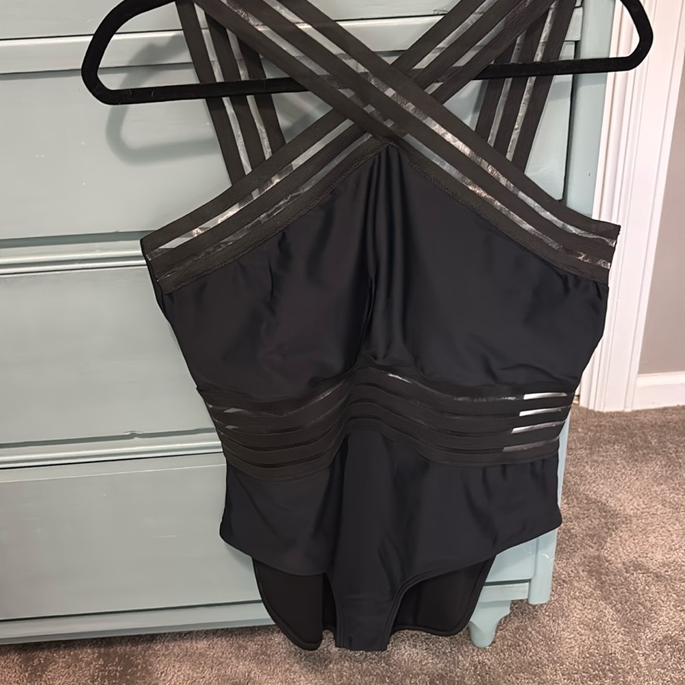 DAVI & DANI Black One Piece Swimsuit